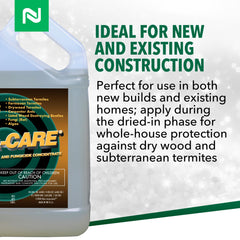 Nisus Bora-Care deep-penetration into wood fibers for long-lasting protection