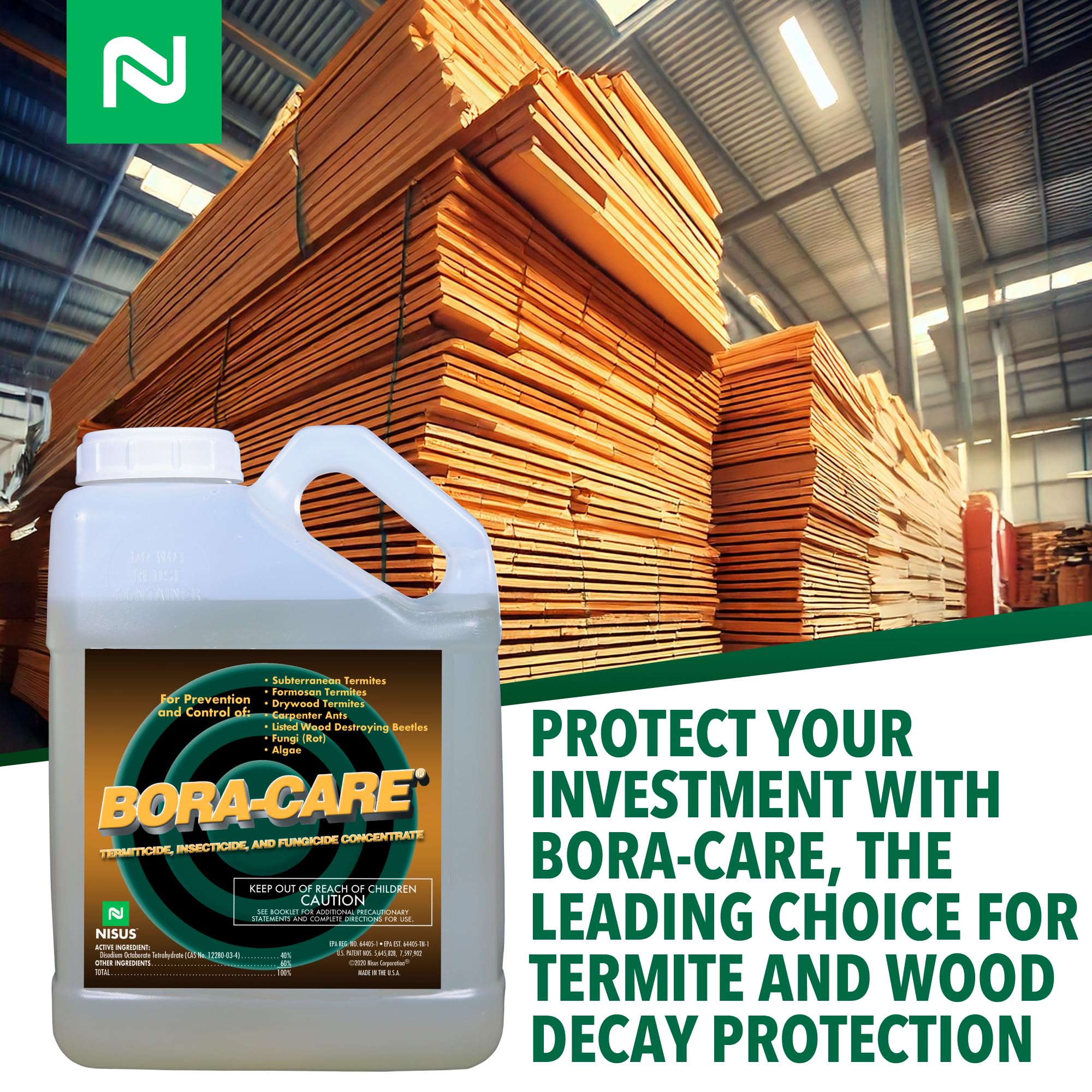 Nisus Bora-Care ready-to-use concentrate for new construction wood treatment