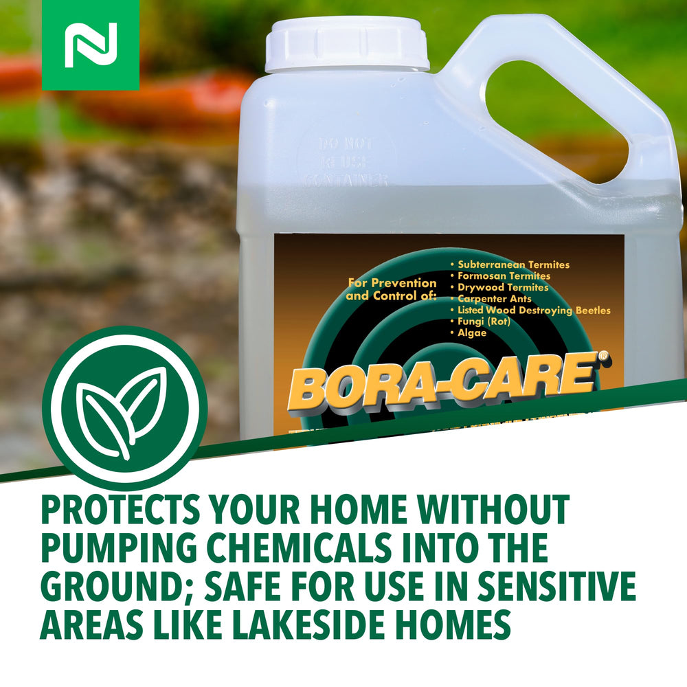 Nisus Bora-Care residual protection lasts for the life of the wood structure
