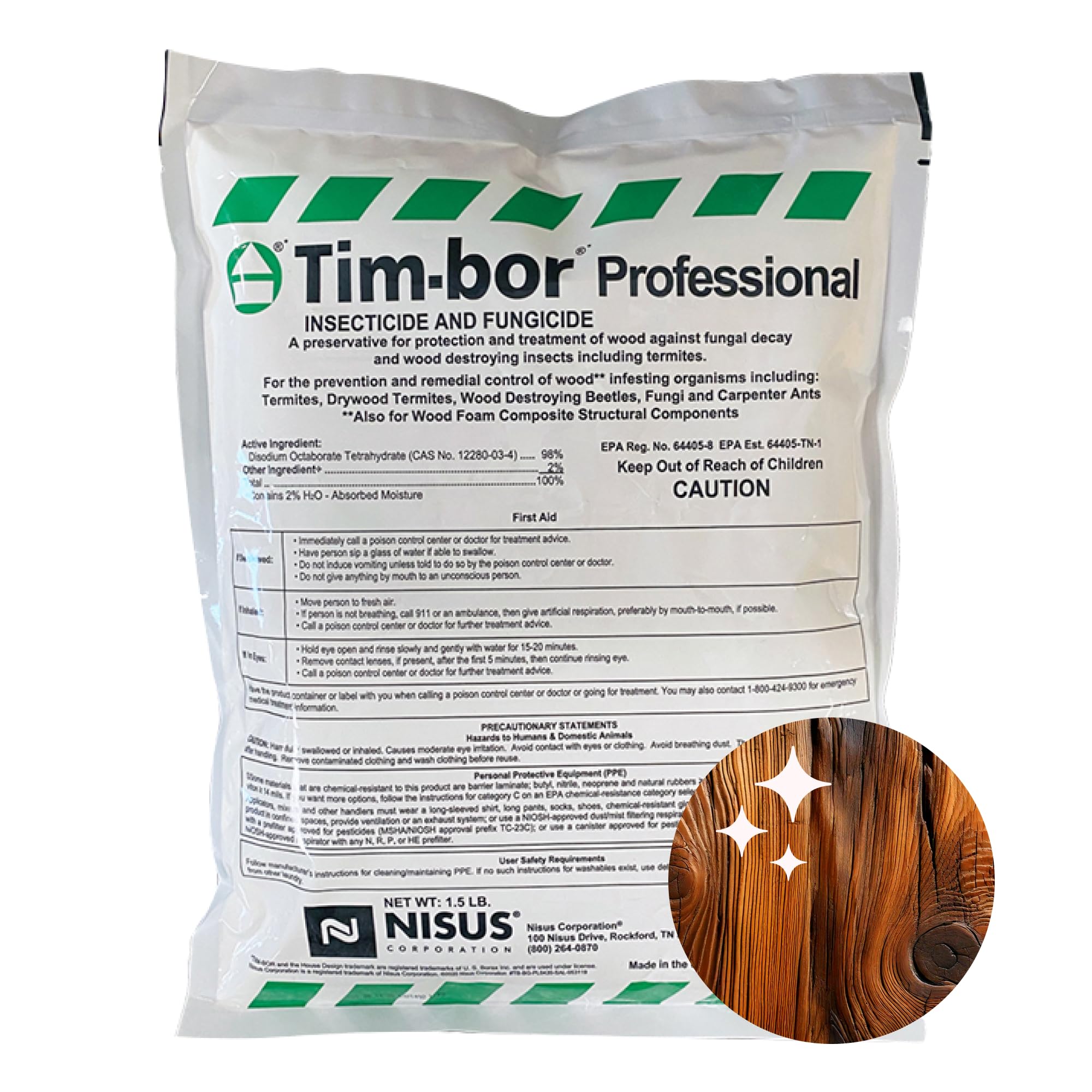 Nisus Tim-BOR Professional dusting wood surfaces for protection