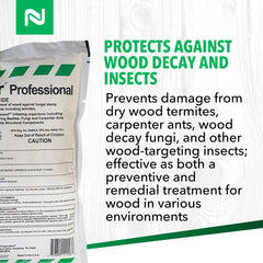 Nisus Tim-BOR Professional liquid spray penetrating wood surfaces