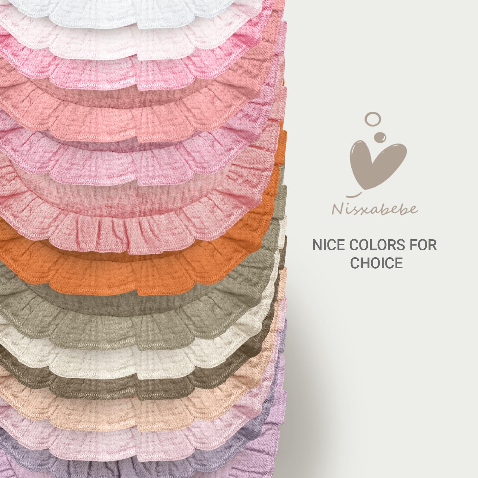 NISXABEBE gift-ready bibs set, ideal for baby showers and new parents.