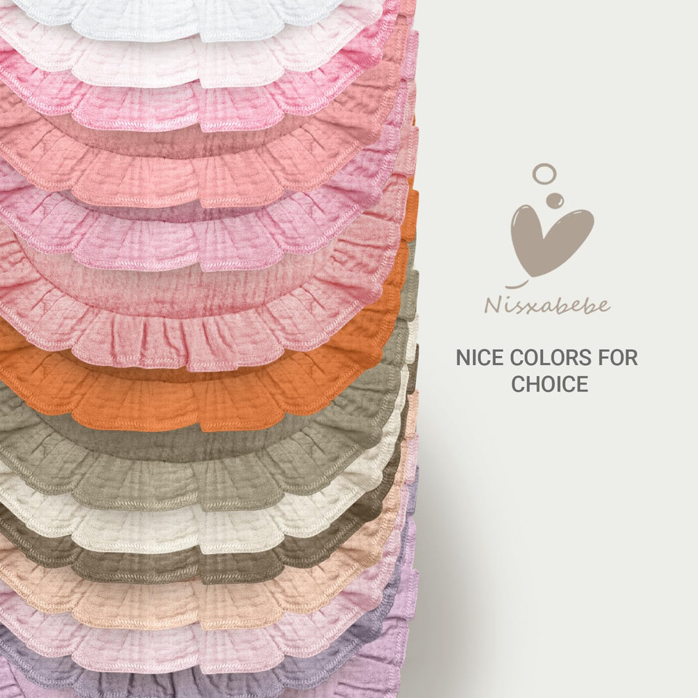 NISXABEBE gift-ready bibs set, ideal for baby showers and new parents.