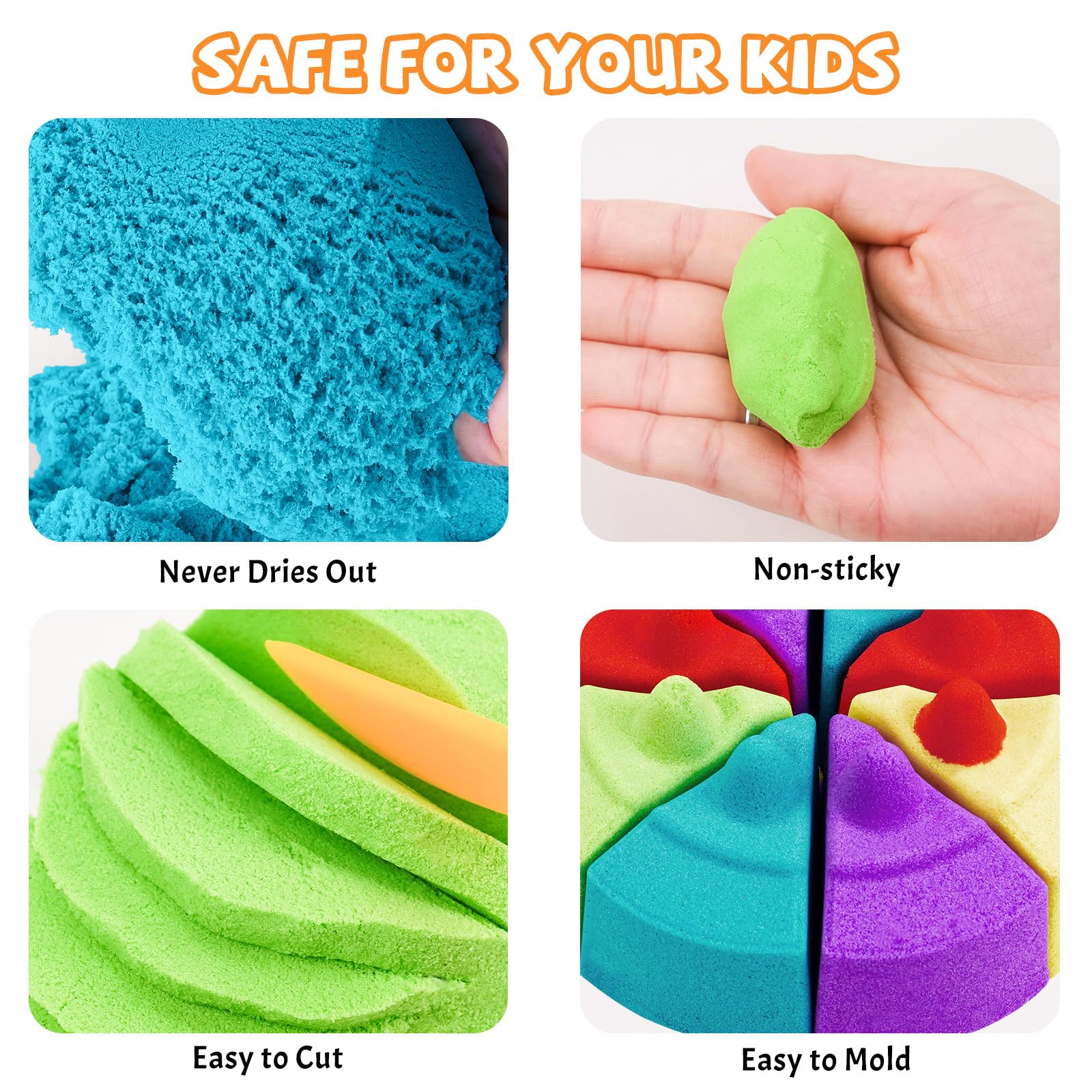 NiToy FlexiSand red color pack ideal for vivid shaping and molding fun