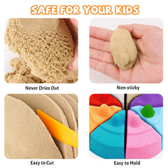 NiToy FlexiSand safe-non-toxic formula supports worry-free play.
