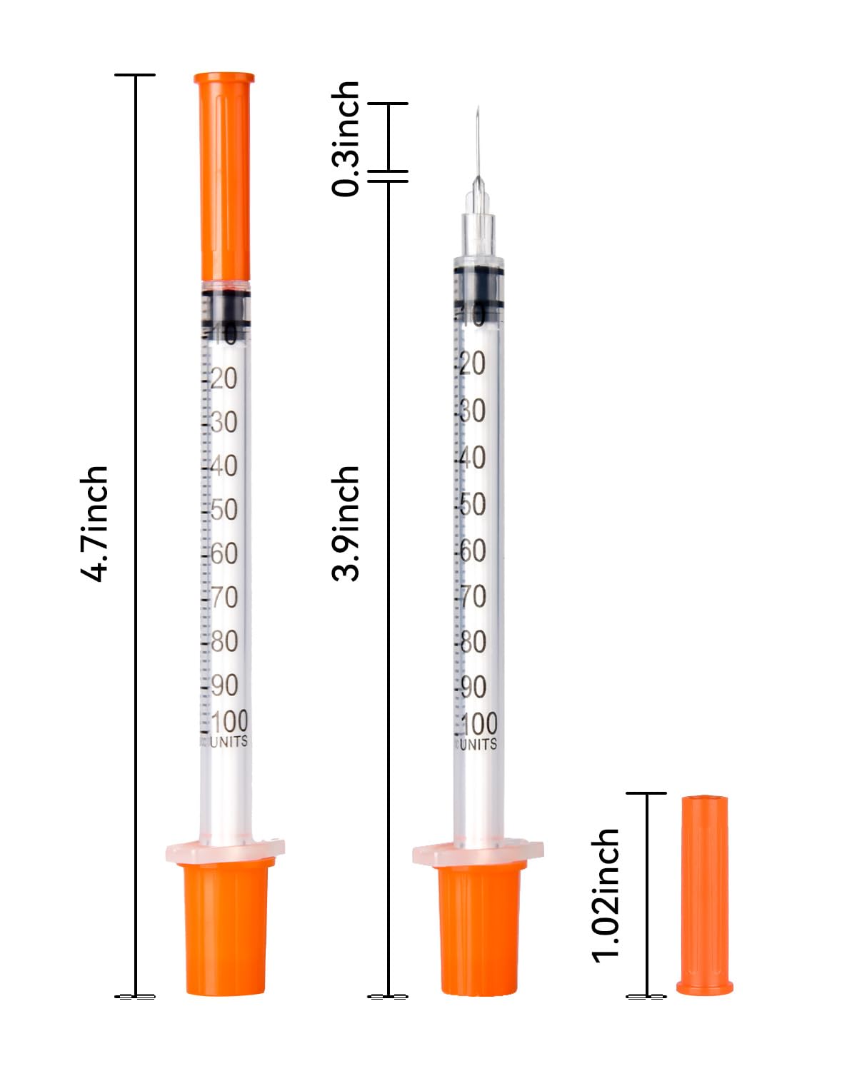 NITYLNRE U-100 syringe featuring leak-proof design to prevent spills