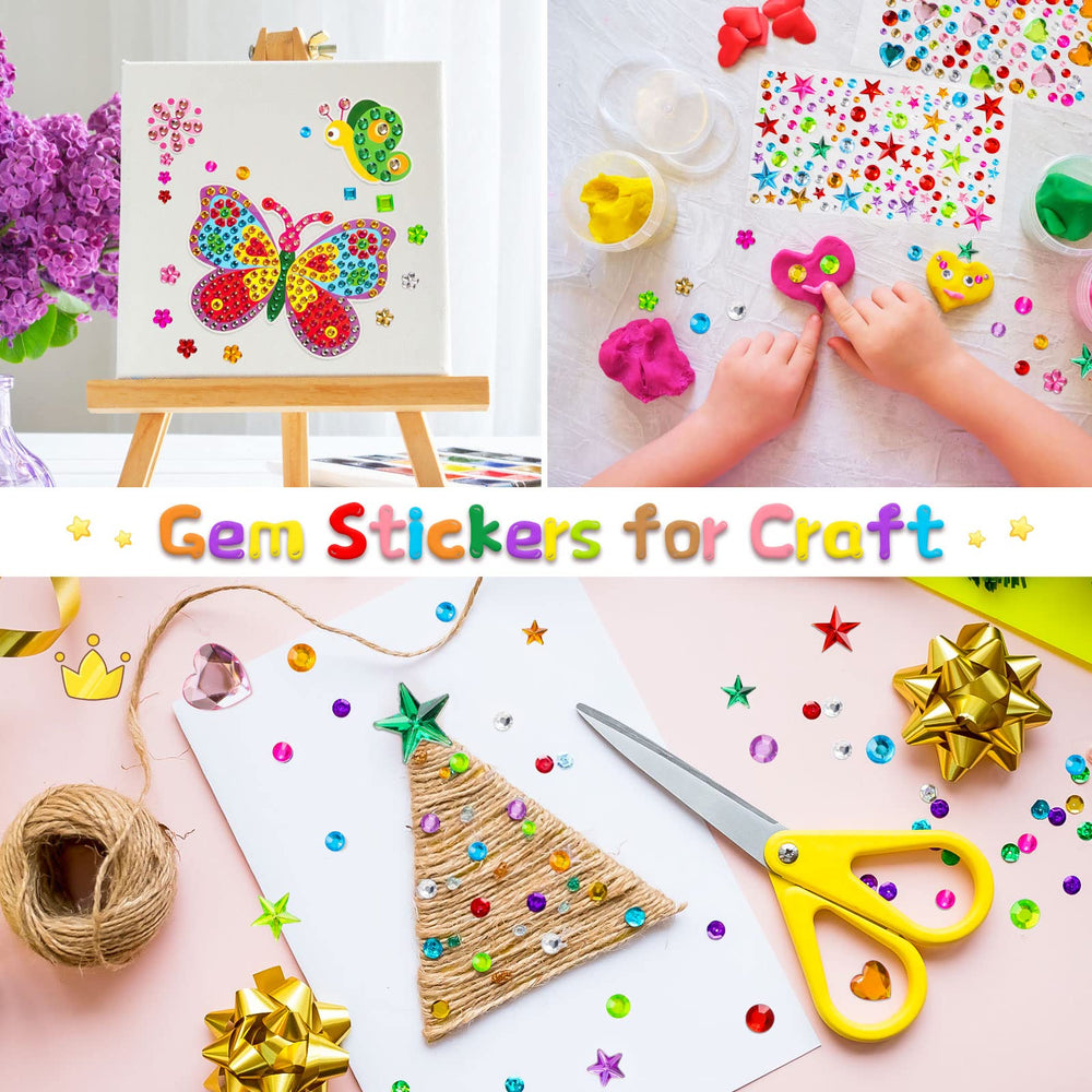 NIUBIER Gem Stickers decorate greeting cards, boxes, and DIY projects.