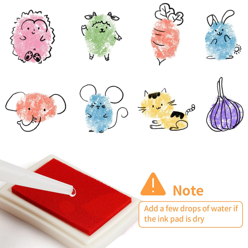 Kids crafting with NIUBIER ink pad demonstrates simple, mess-friendly art sessions.