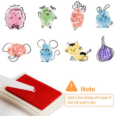 Kids crafting with NIUBIER ink pad demonstrates simple, mess-friendly art sessions.