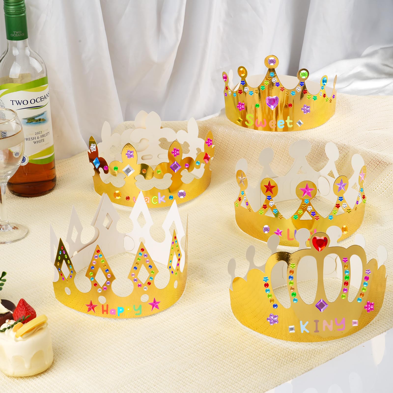 NIUBIER Shiny gold crowns highlight premium materials and DIY fun