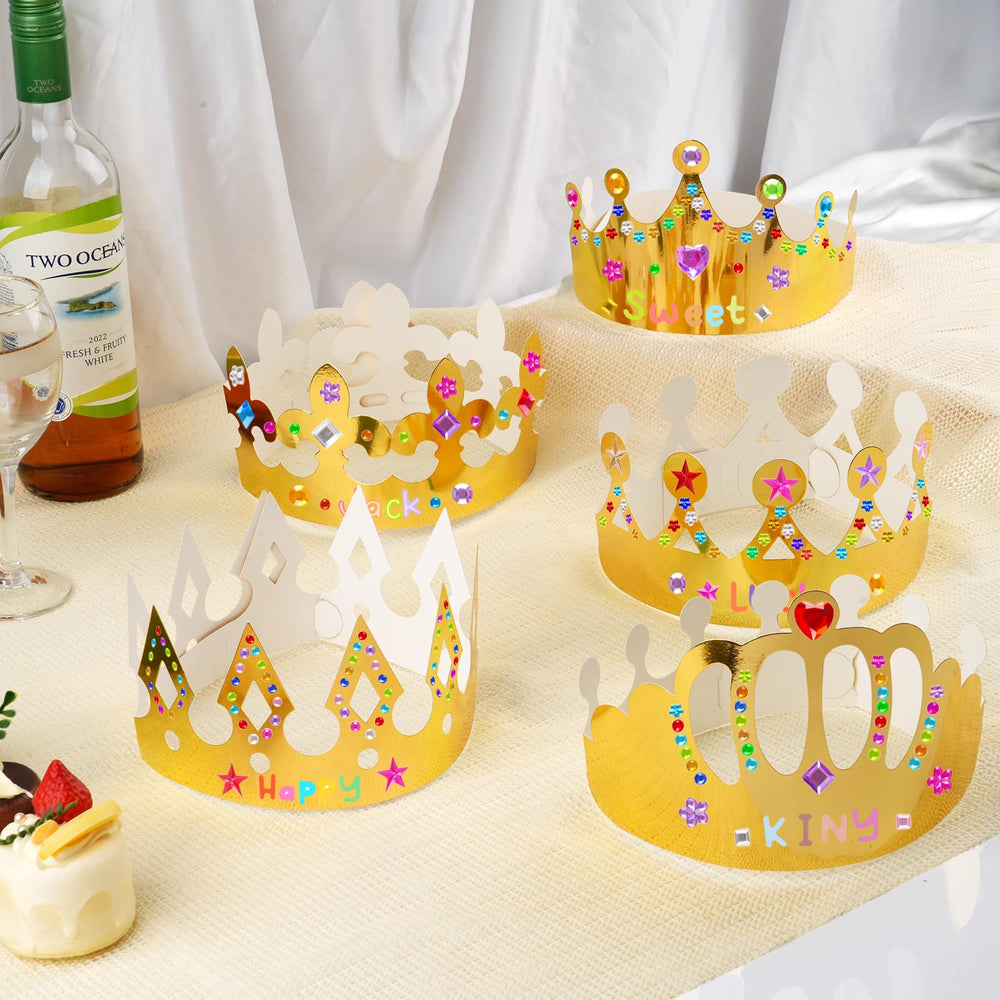NIUBIER Shiny gold crowns highlight premium materials and DIY fun