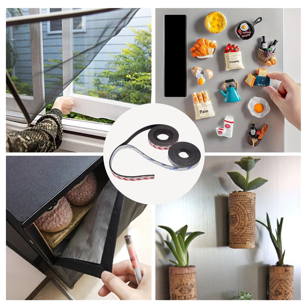 NIUBIKLUS magnetic strips enable multifunctional closures at home and in studios.