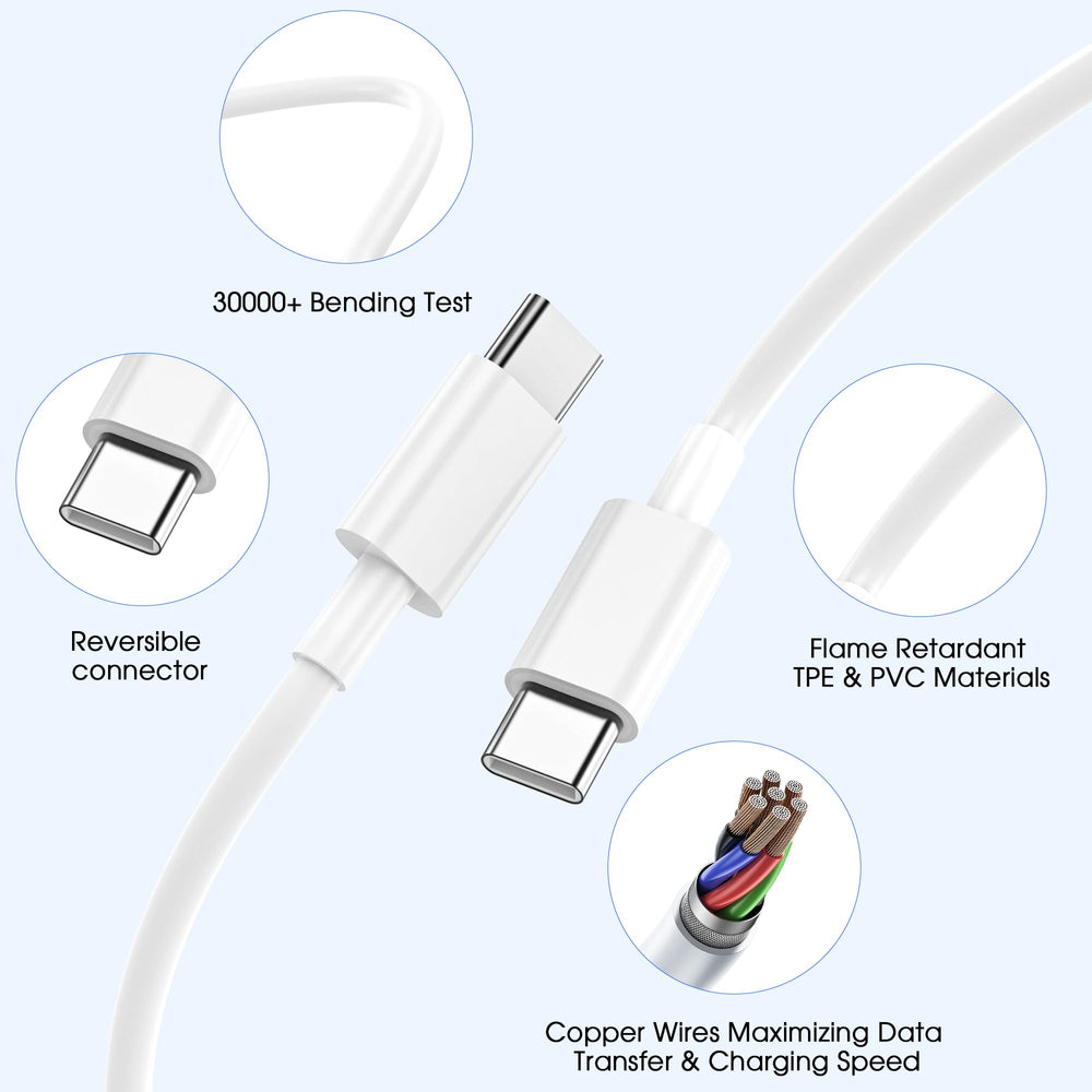 Niubil two-pack cables included for convenient multi-device use