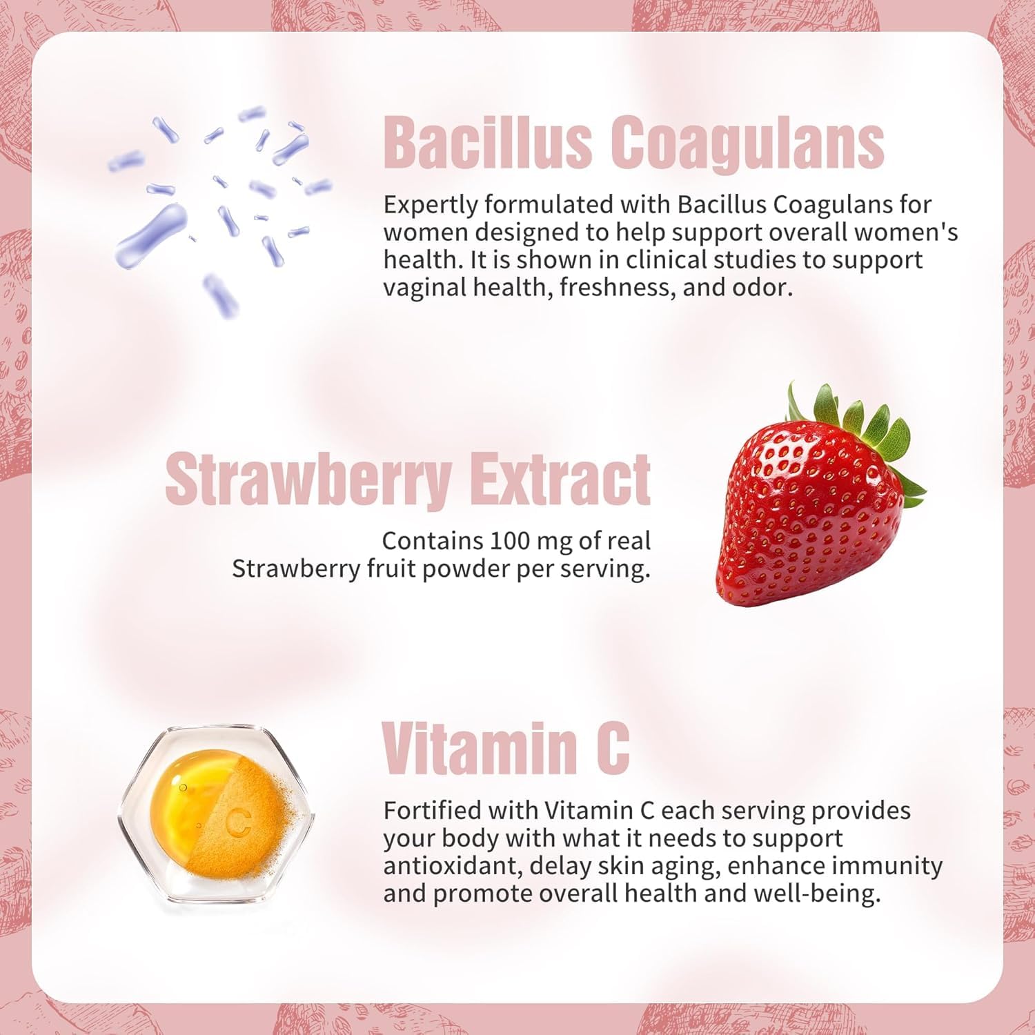 NIUSISE gummies with strawberry flavor provide a tasty daily wellness routine.