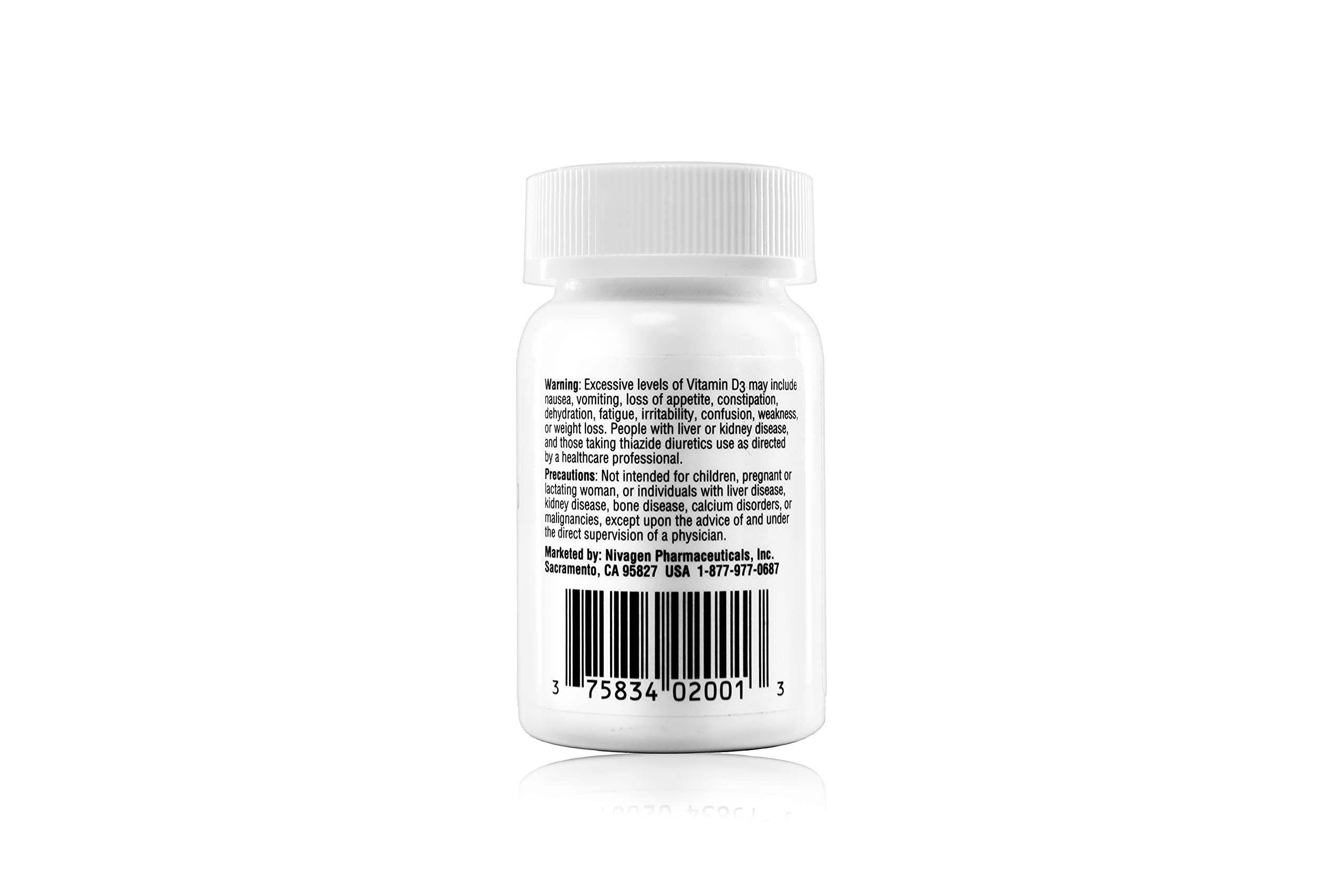Smooth capsules of Nivagen Vitamin D3 ready to swallow
