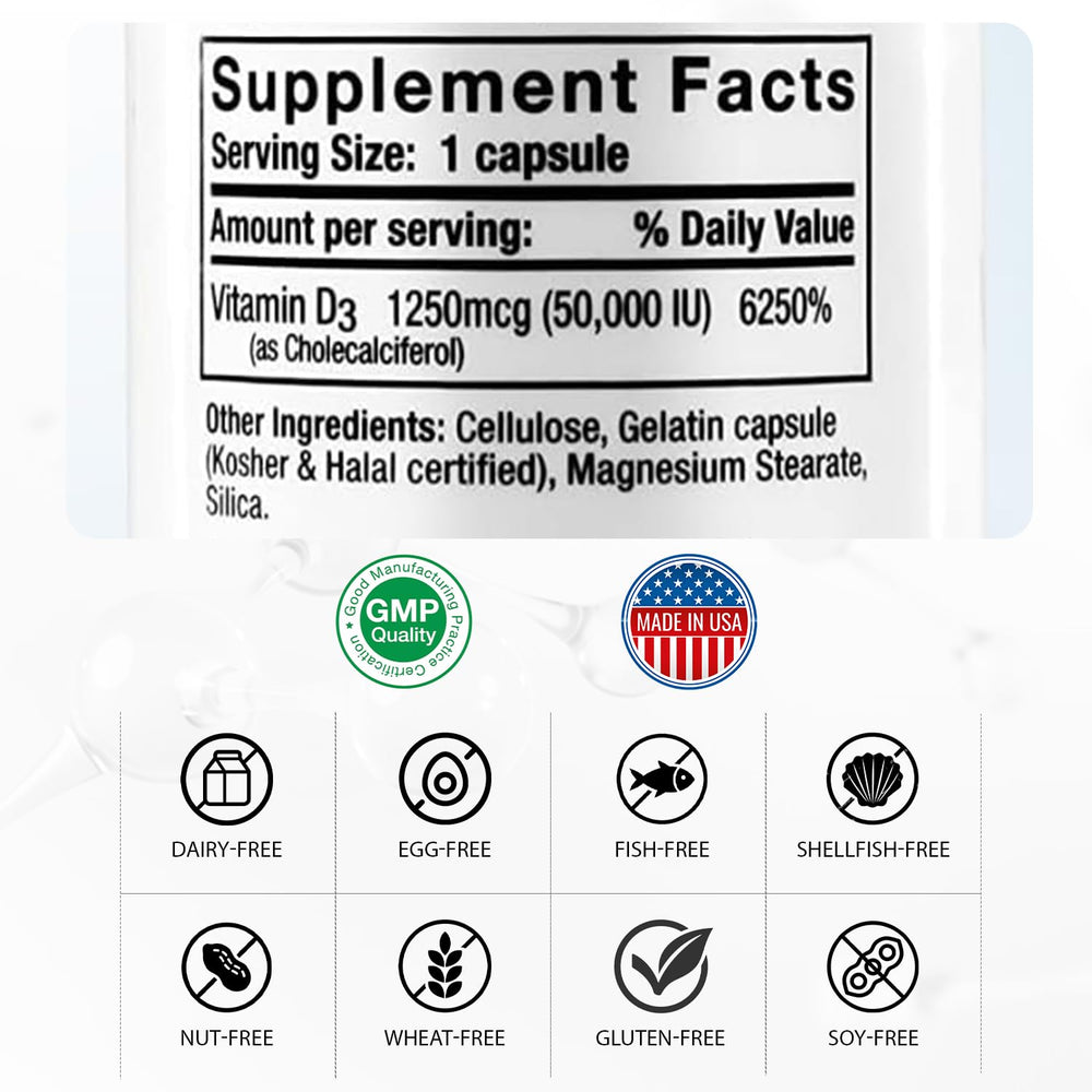 Close-up of Nivagen Vitamin D3 capsules designed for easy daily intake