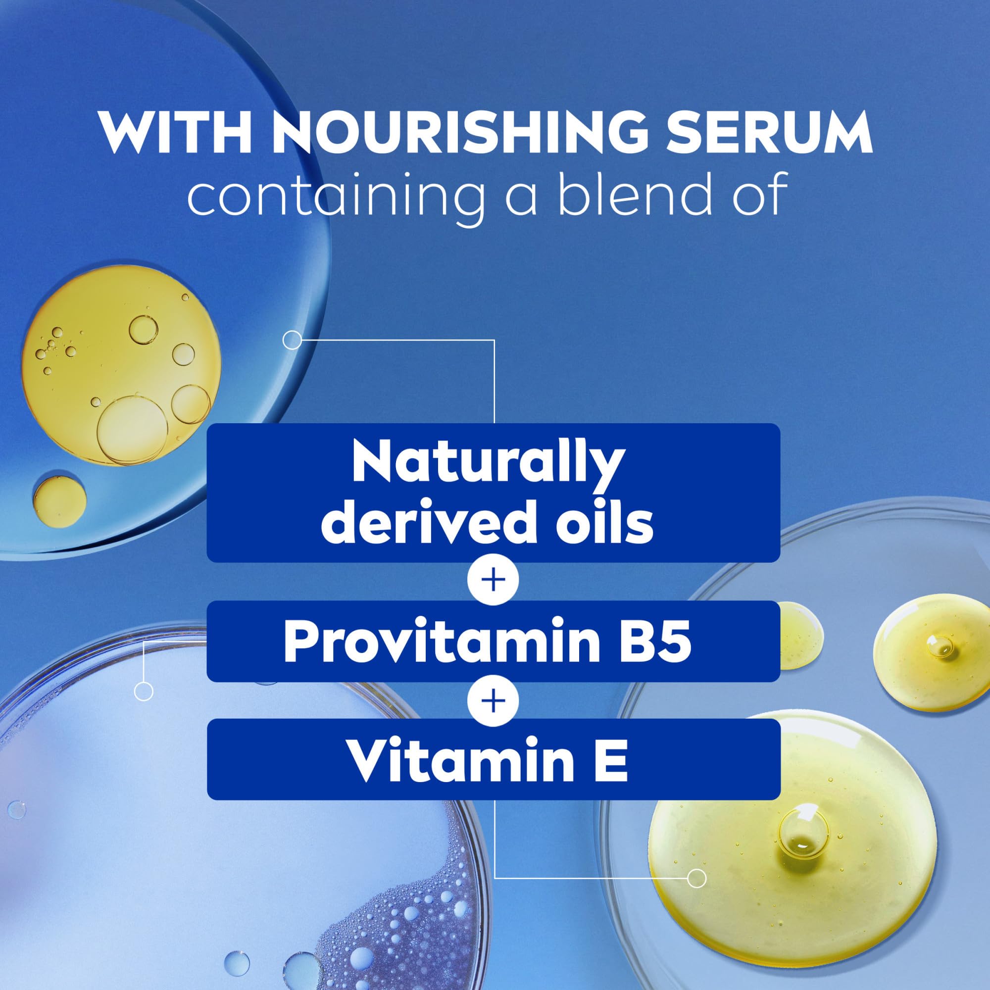 NIVEA Biodegradable formula label indicates eco-conscious cleansing.