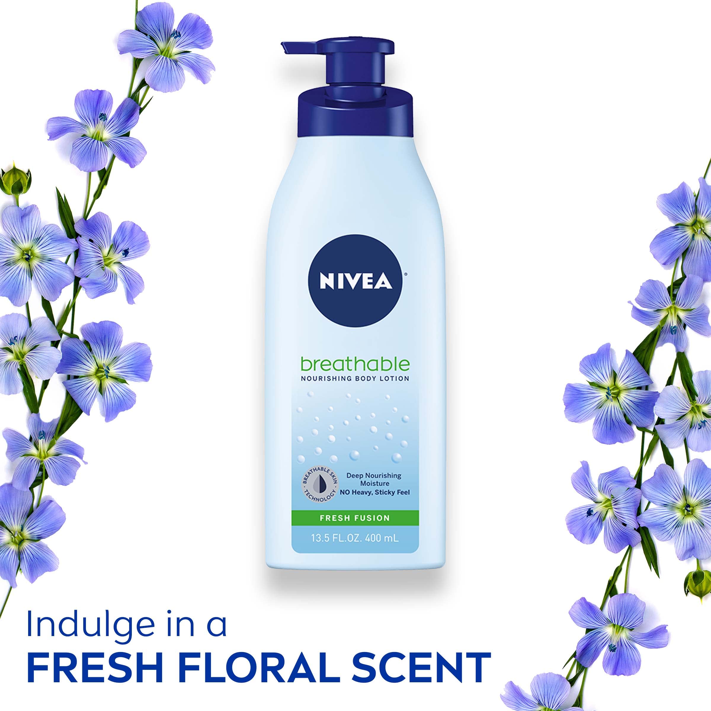 Texture swath of NIVEA Fresh Fusion for smooth spreading
