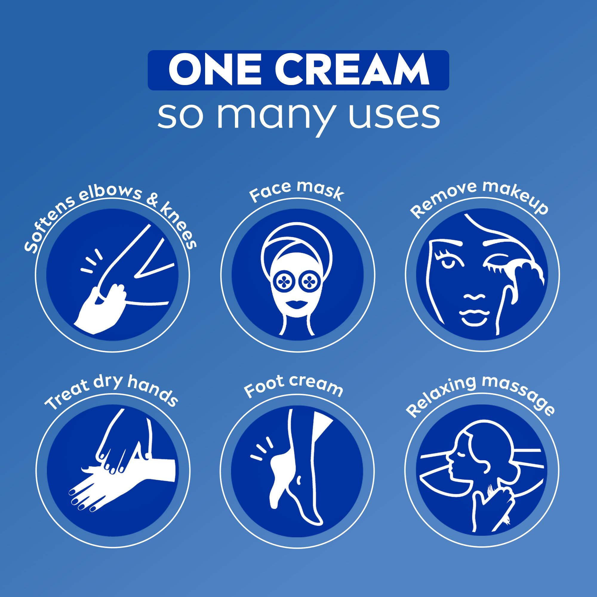 NIVEA Creme used as facial mask for skin hydration.