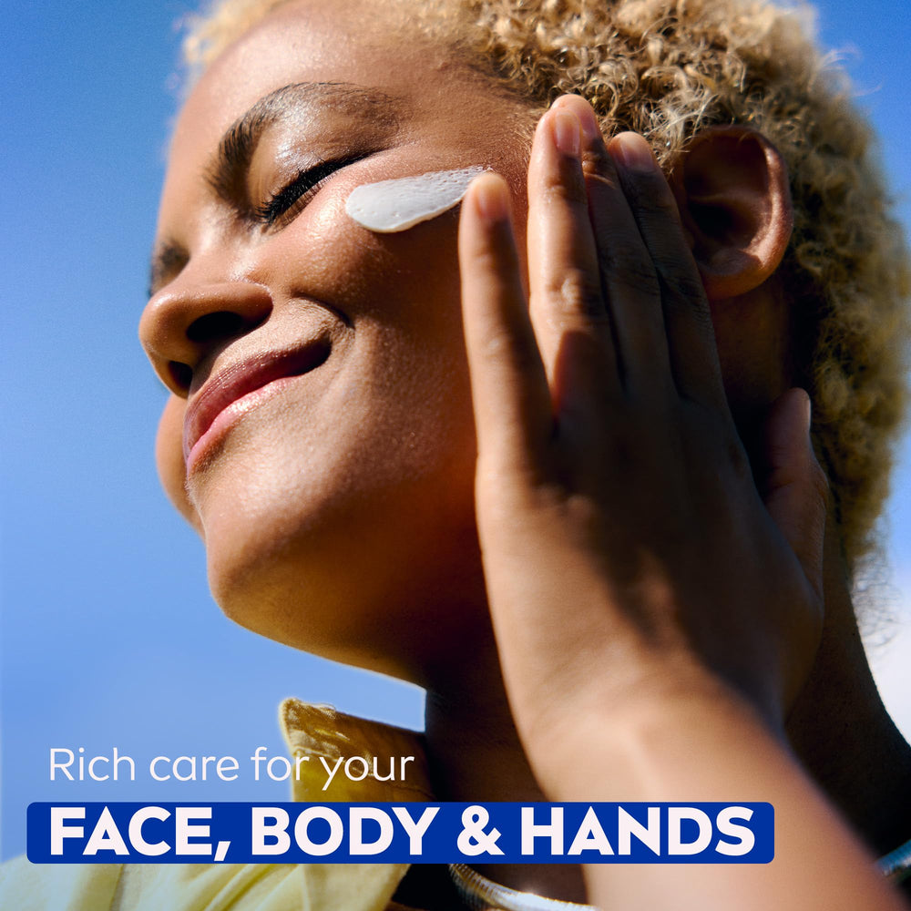 NIVEA Creme used as makeup remover demonstrates multitask skincare.