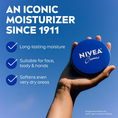 NIVEA Creme Body label with Provitamin B5 indicating nourishing formula.