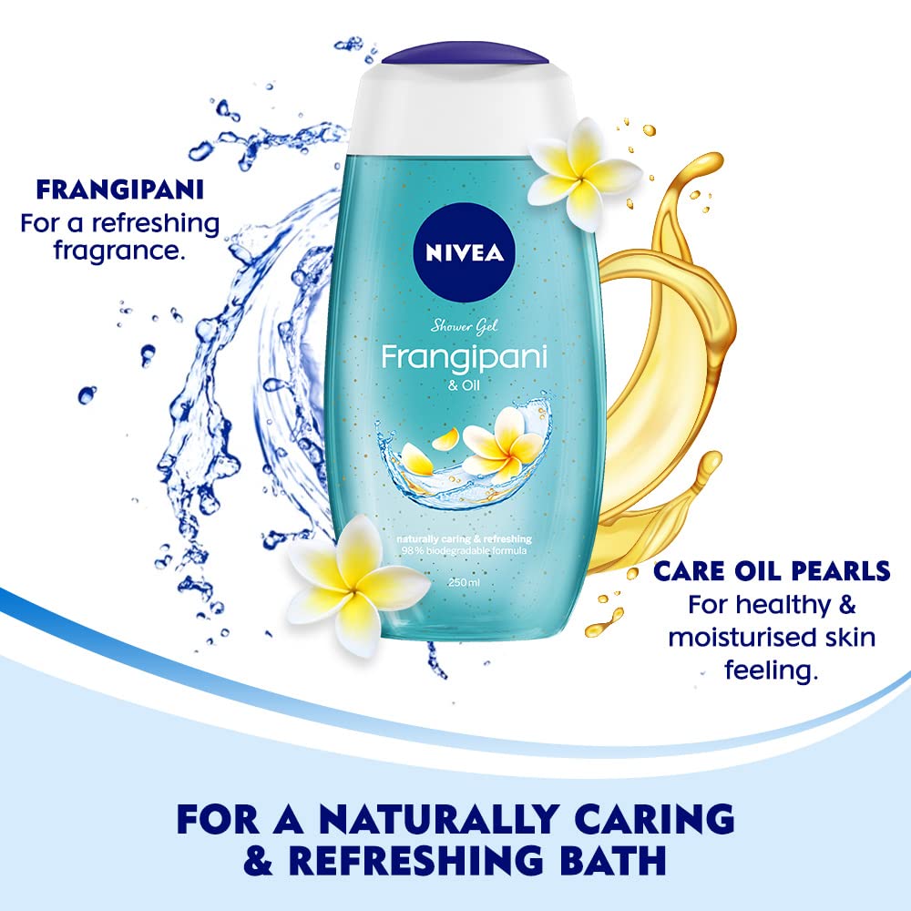 NIVEA Frangipani & Oil Shower Gel fragrance evokes spa-like mornings