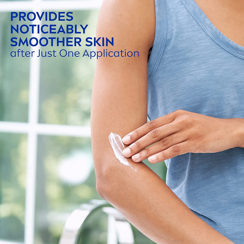 NIVEA lotion massaged into skin showing soothing feel.