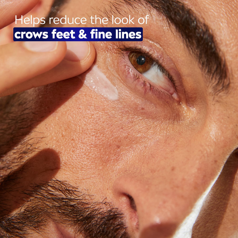 NIVEA MEN Age Defense Eye Cream 24-hour hydration for morning skincare