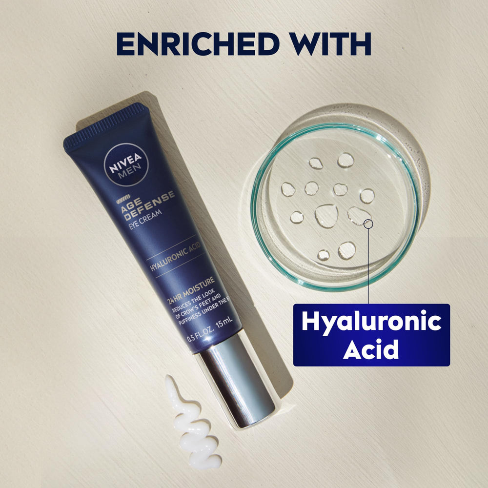 NIVEA MEN Age Defense Eye Cream lightweight texture absorbed quickly