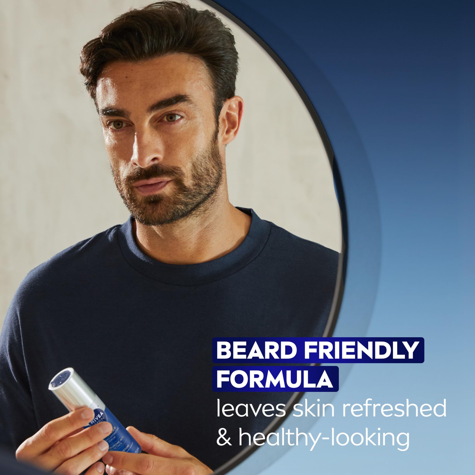 NIVEA MEN Age Defense packaging on shelf with clean design