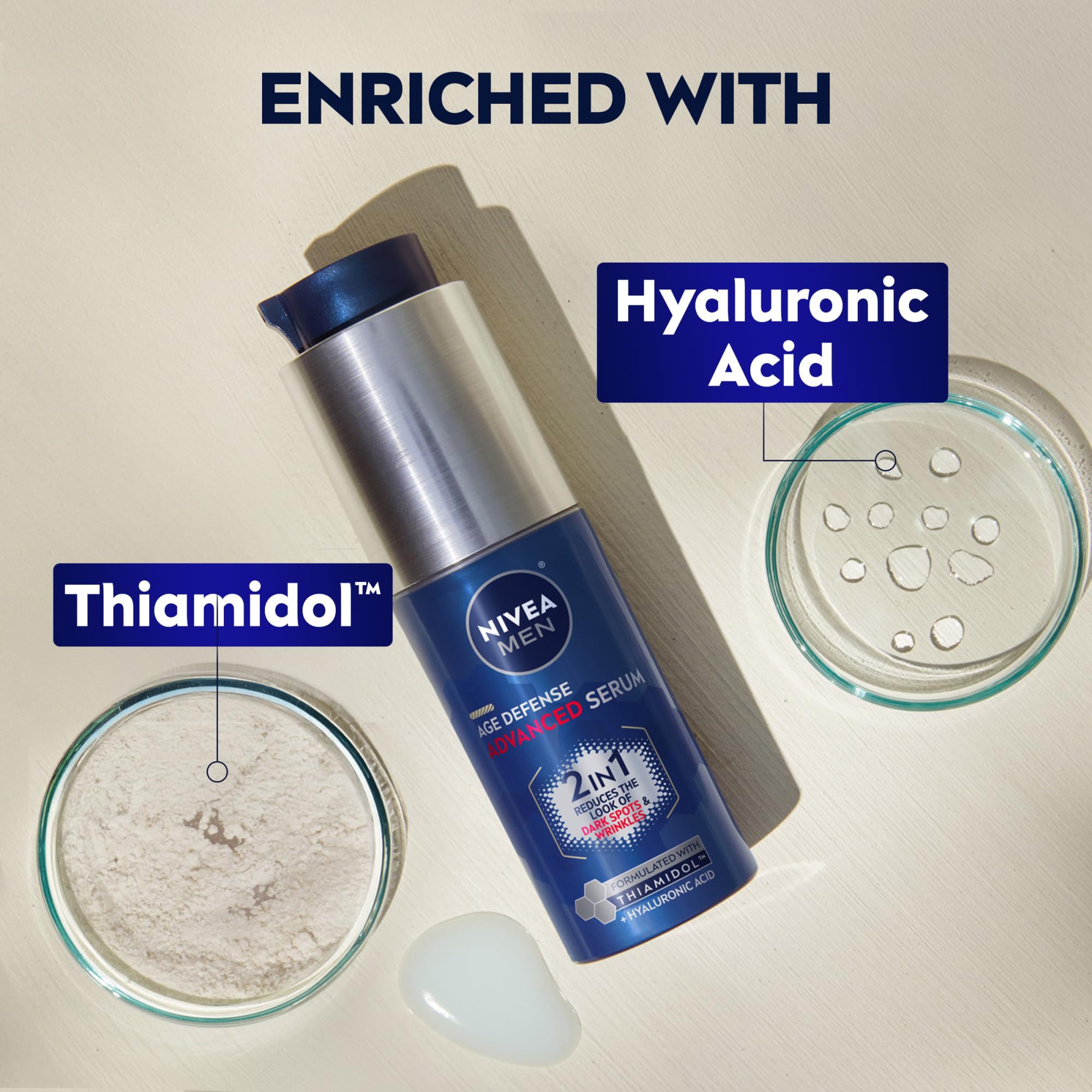 Applying the serum to the face demonstrates a lightweight, non-greasy finish.