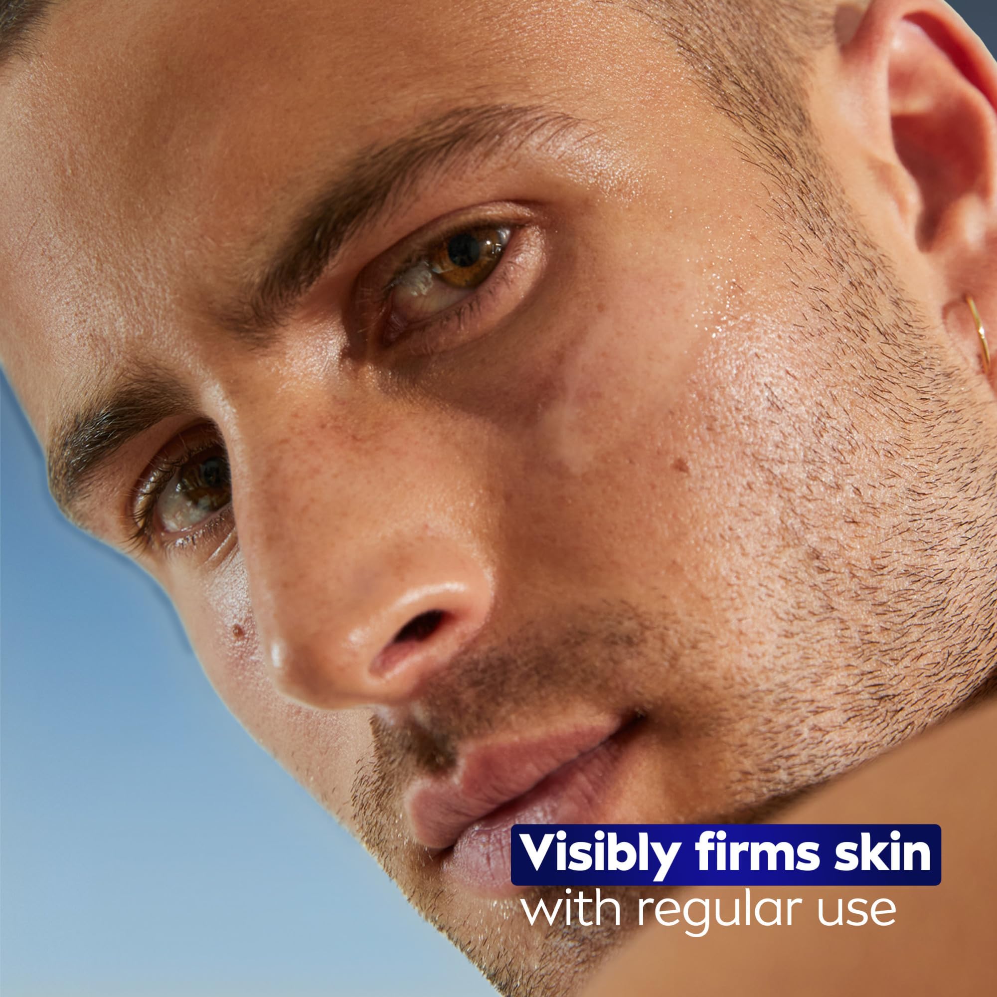 NIVEA MEN Age Defense serum in morning bathroom routine setup