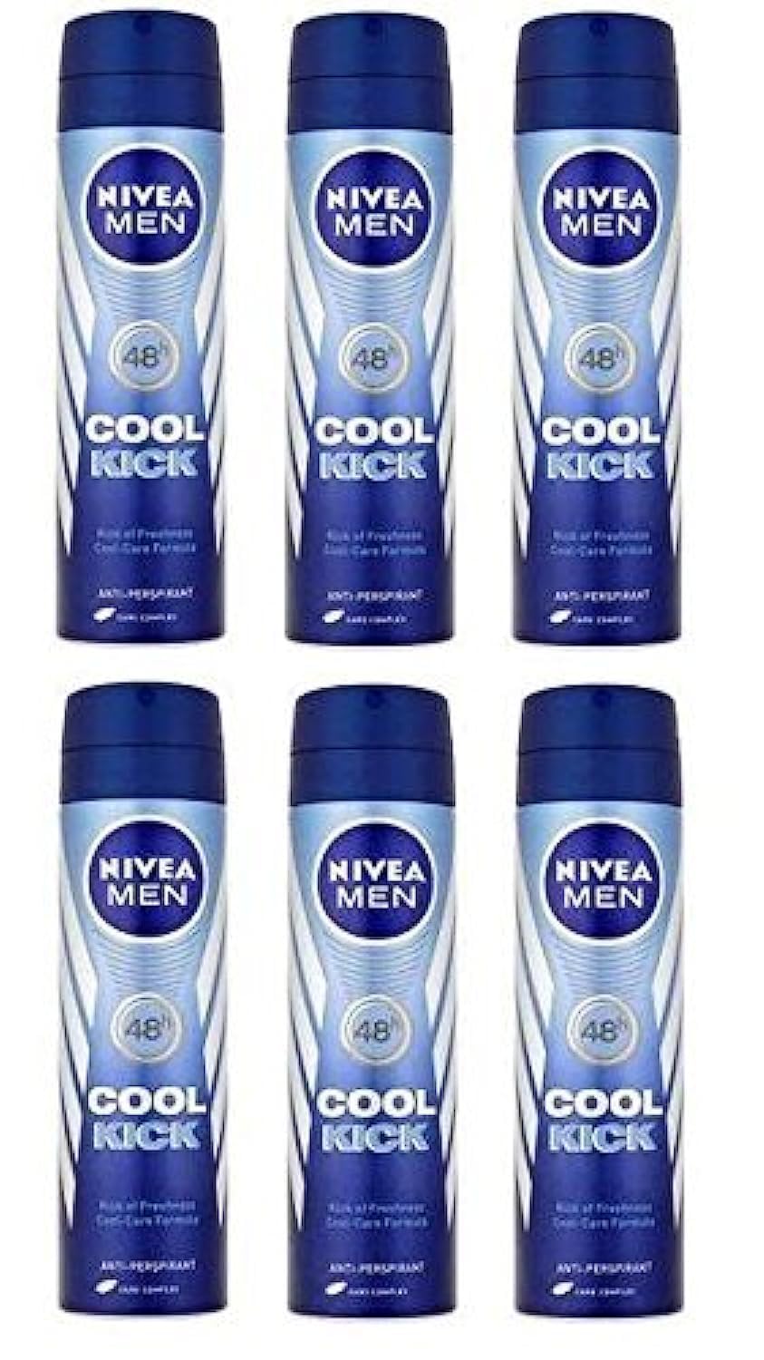 NIVEA MEN Cool Kick 150ml bottle offering long-lasting odor protection and freshness.