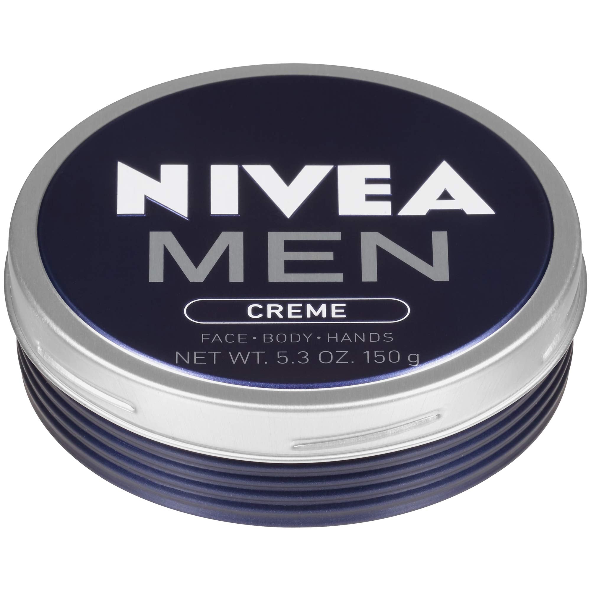 NIVEA MEN Creme 5.3 oz tin ready for multipurpose moisture on skin.