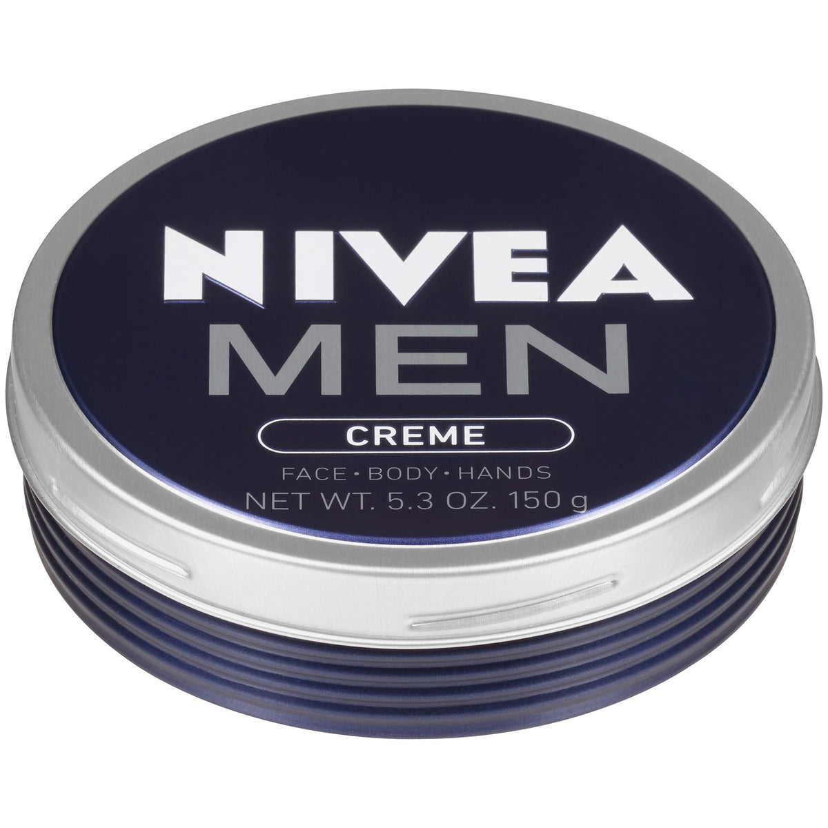 NIVEA MEN Creme 5.3 oz tin ready for multipurpose moisture on skin.
