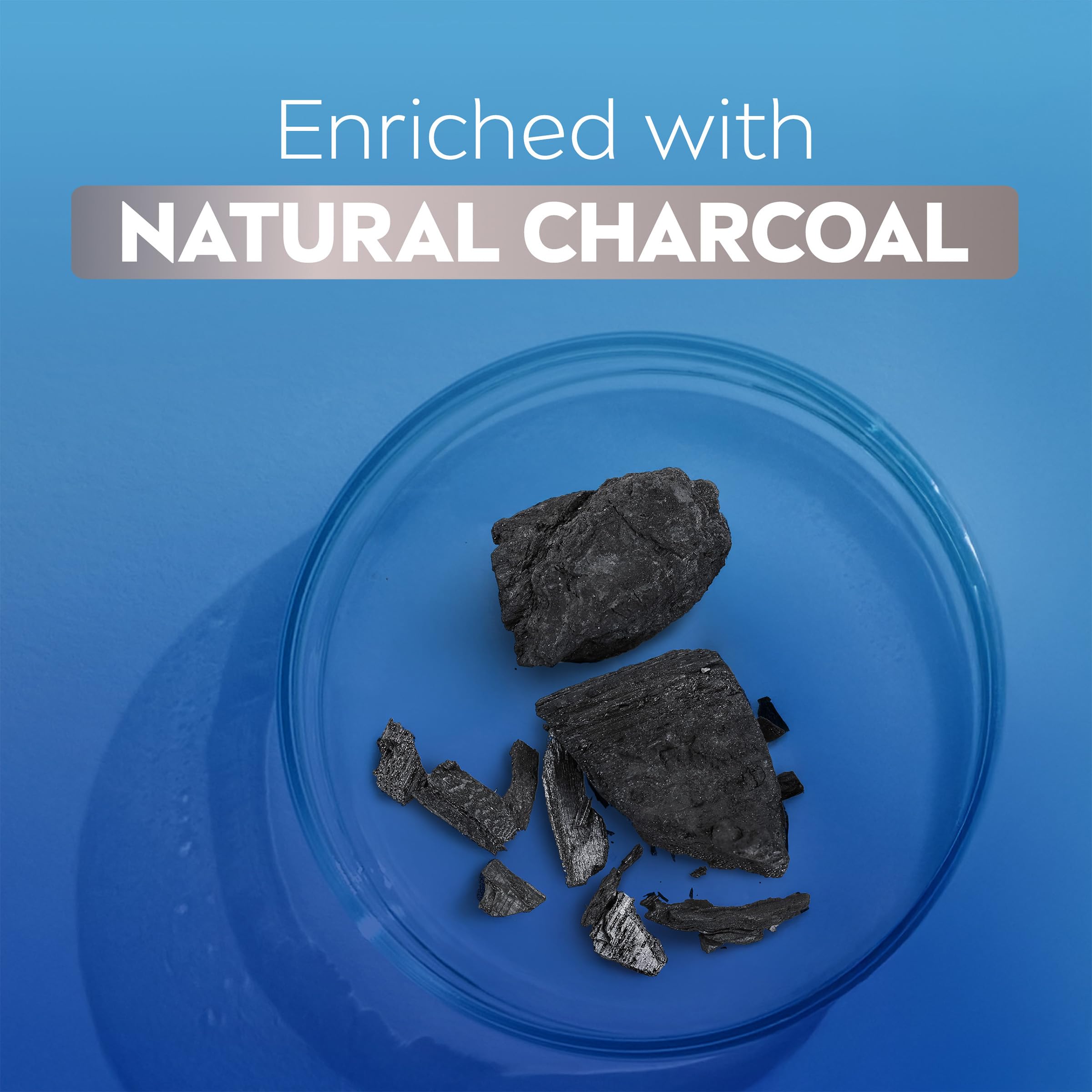Three NIVEA MEN Deep Clean charcoal tubes displayed on a bathroom counter.