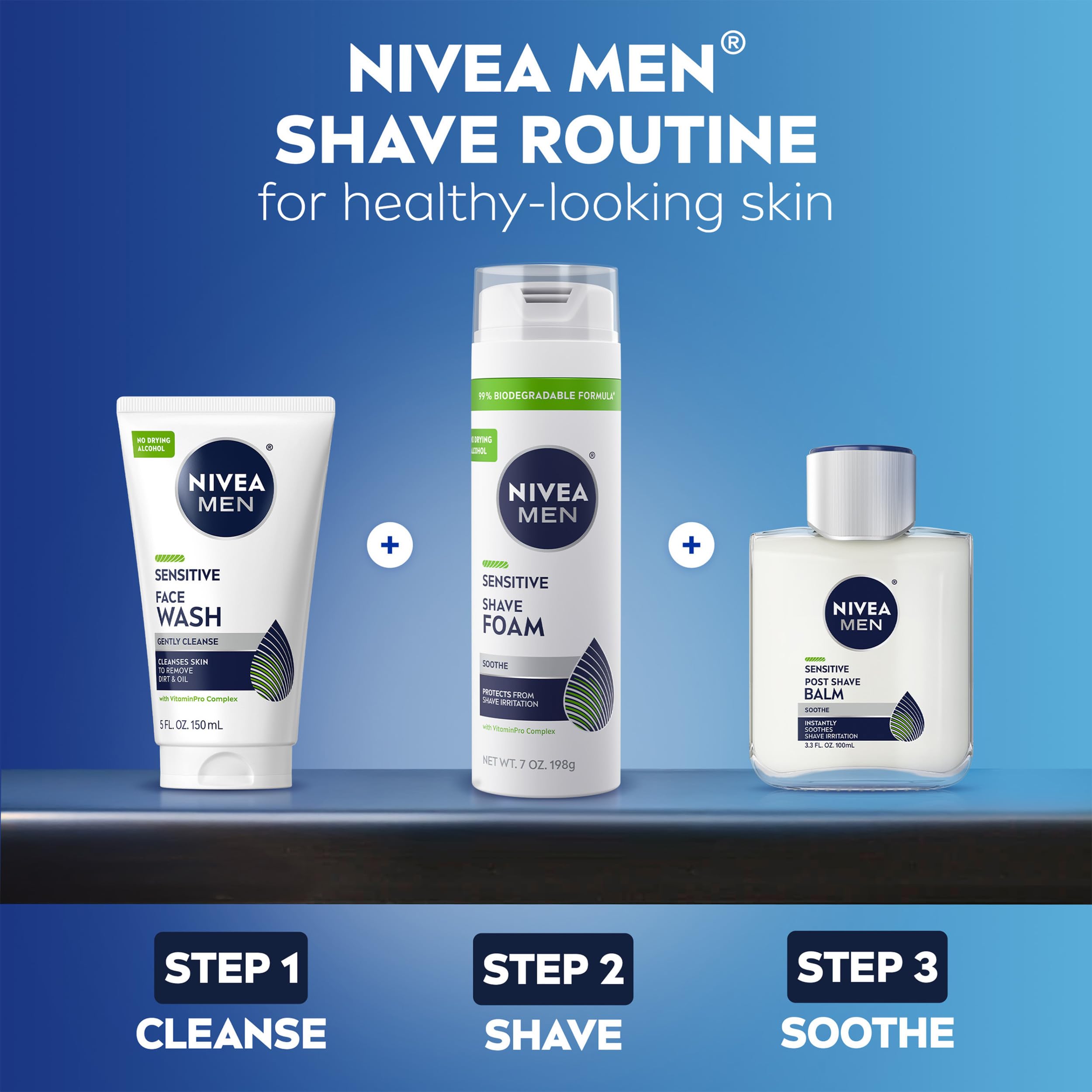 Fast absorption feature of NIVEA MEN post-shave balm