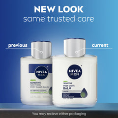 Pouring NIVEA MEN balm to illustrate easy dispensing and hydration