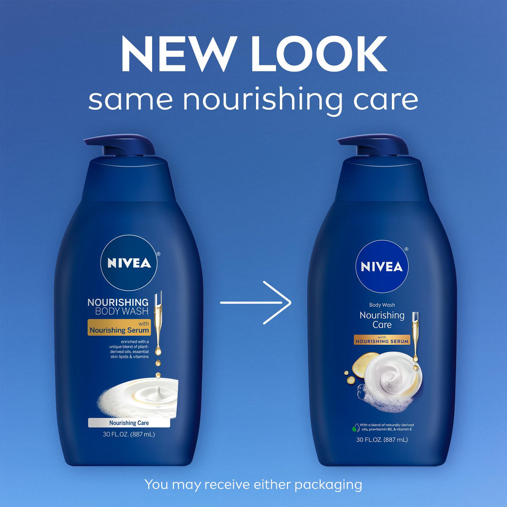 NIVEA Nourishing Serum detail—provitamin B5 and vitamin E in action for nourishment.