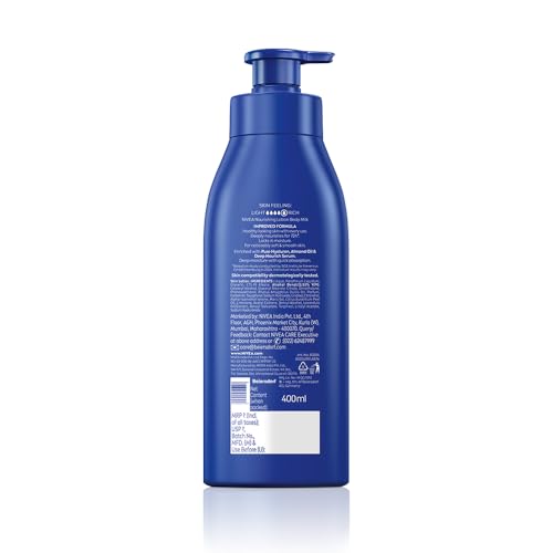 NIVEA Nourishing Lotion long-lasting softness emphasizes ongoing moisture on skin.