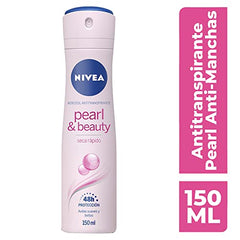 NIVEA Pearl Beauty Spray bottle design supports easy, comfortable application.