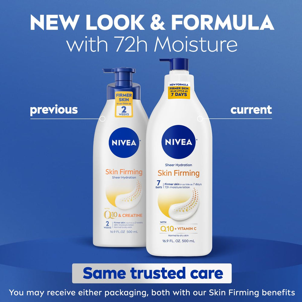 NIVEA Sheer Hydration lotion pump enables easy, mess-free daily application.