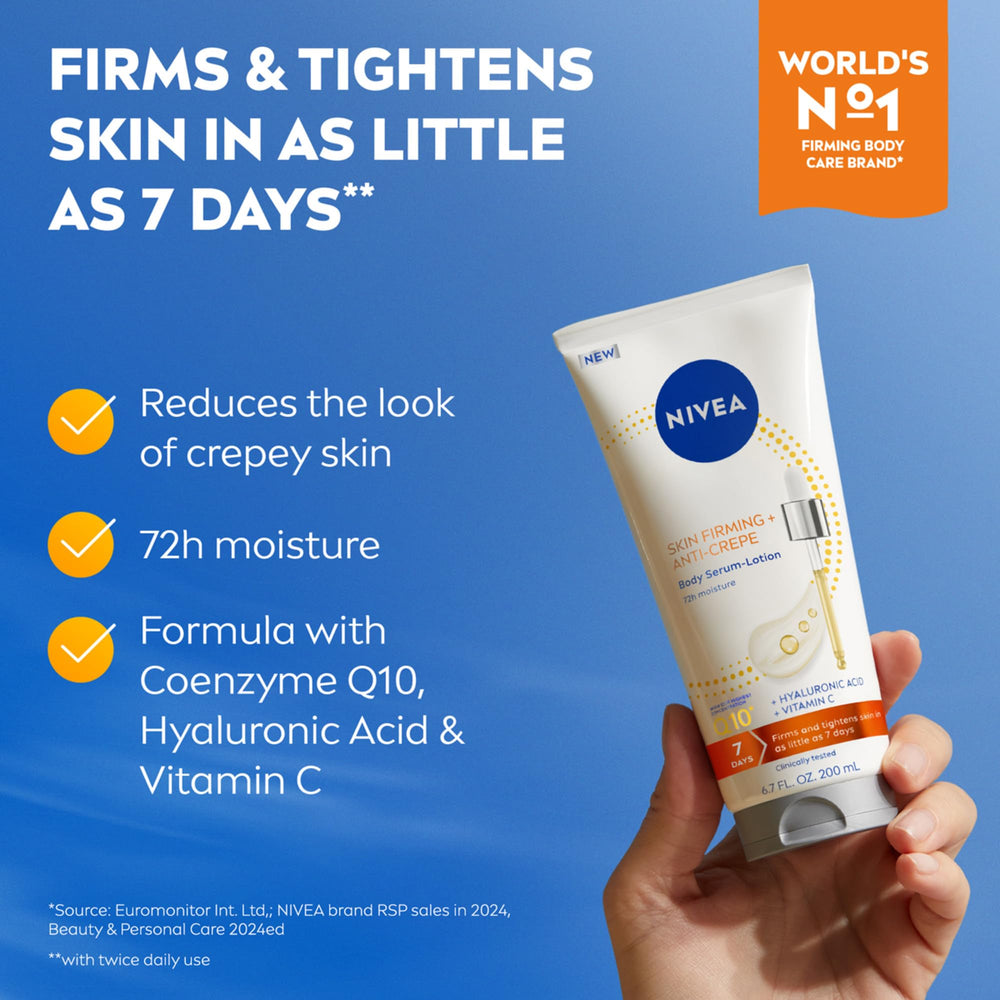 Close-up of serum-lotion texture showing lightweight absorption