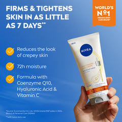 Close-up of serum-lotion texture showing lightweight absorption
