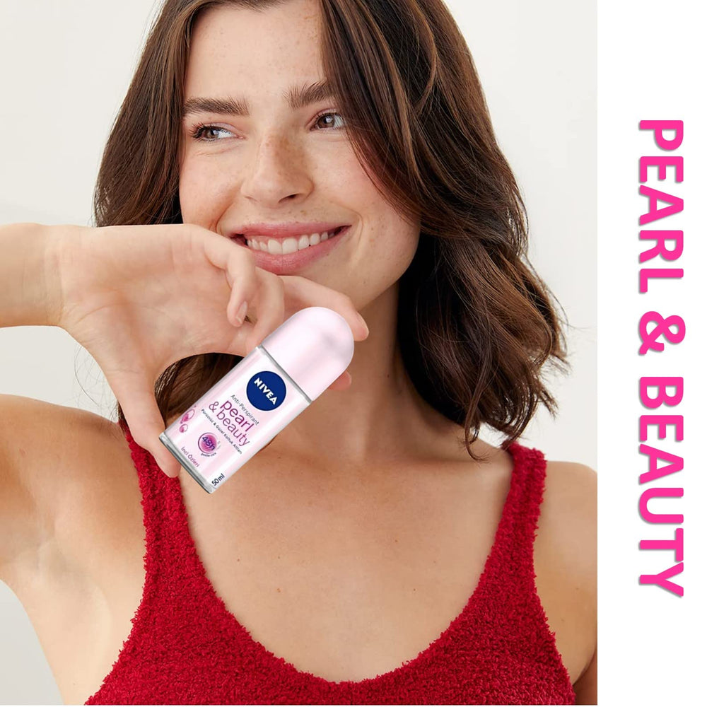 NIVEA Pearl & Beauty packaging keeps 50ml bottles convenient for travel.
