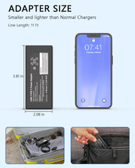 Nivjuky 45W USB-C charger suitable for international travel with compatible voltage range.
