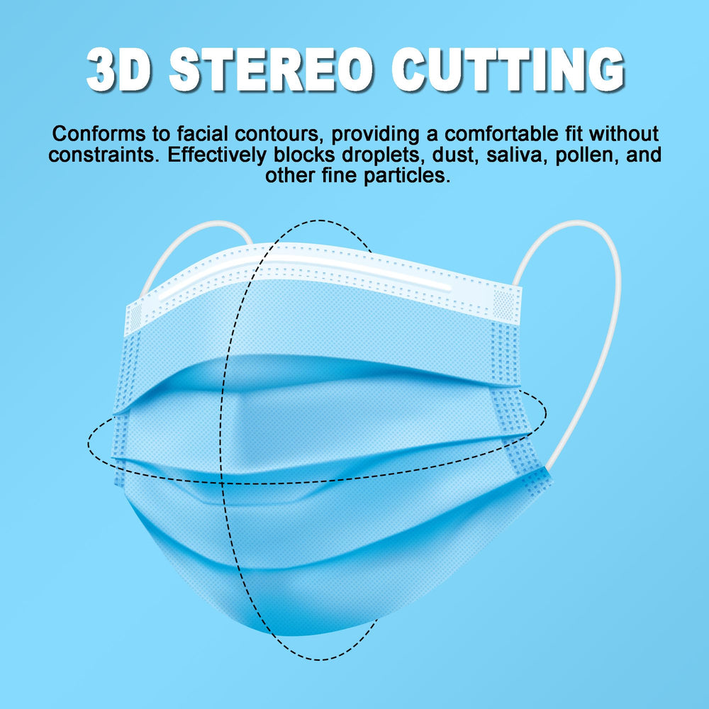 NIWOPO 3-ply construction close-up highlighting layered protection against dust.