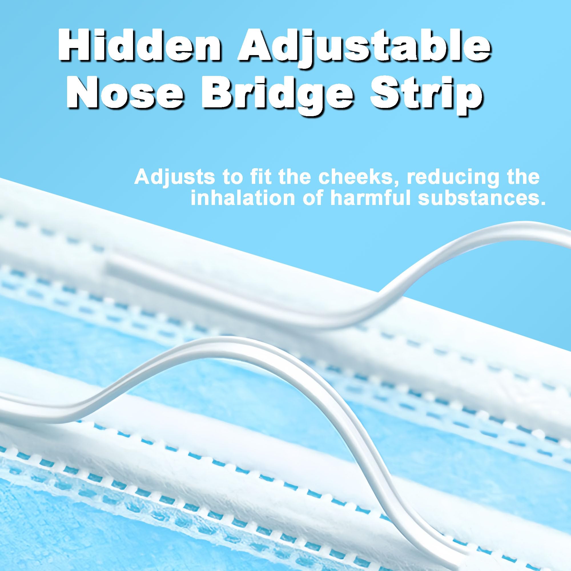NIWOPO adjustable nose clip seals fit and reduces glasses fogging.