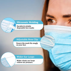 NIWOPO soft elastic ear loops provide comfortable wear for long days.
