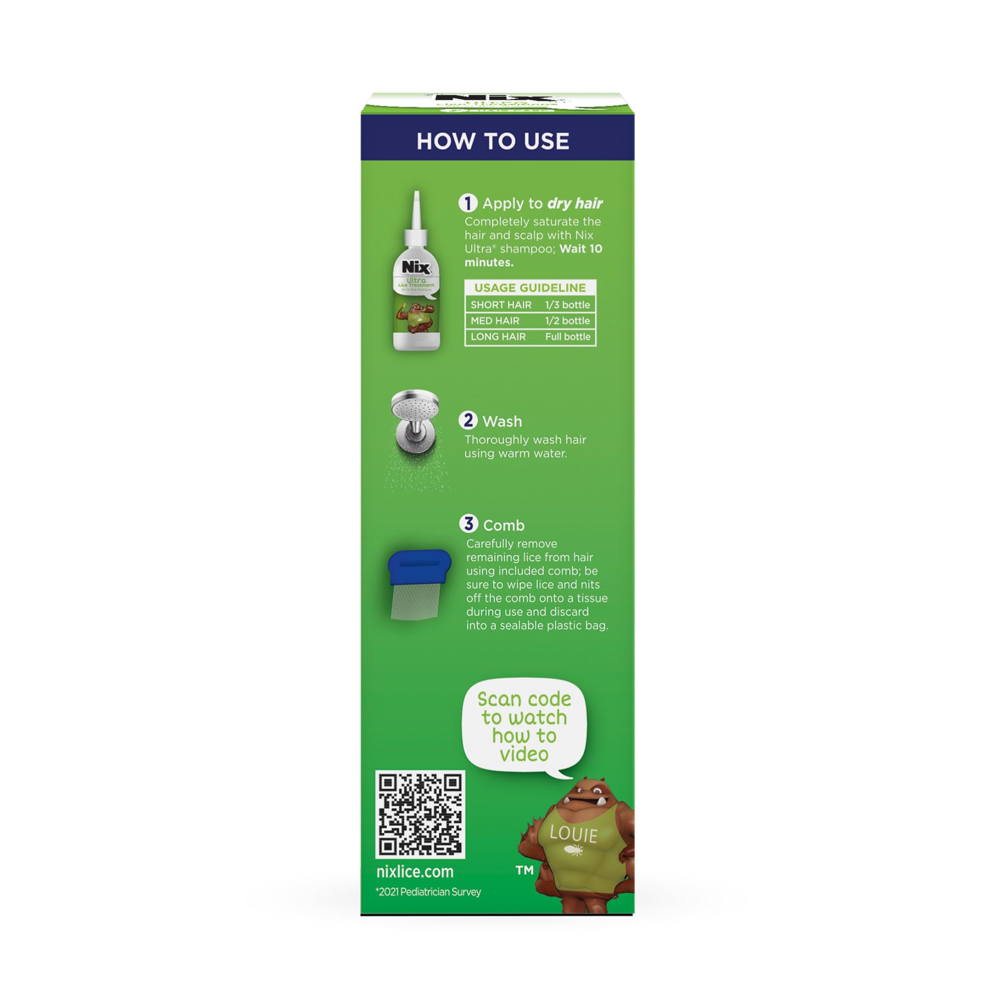 Nix Ultra bottle close-up highlighting hypoallergenic, pesticide-free label